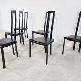 Vintage postmodern dining chairs, 1980s