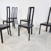 Vintage postmodern dining chairs, 1980s