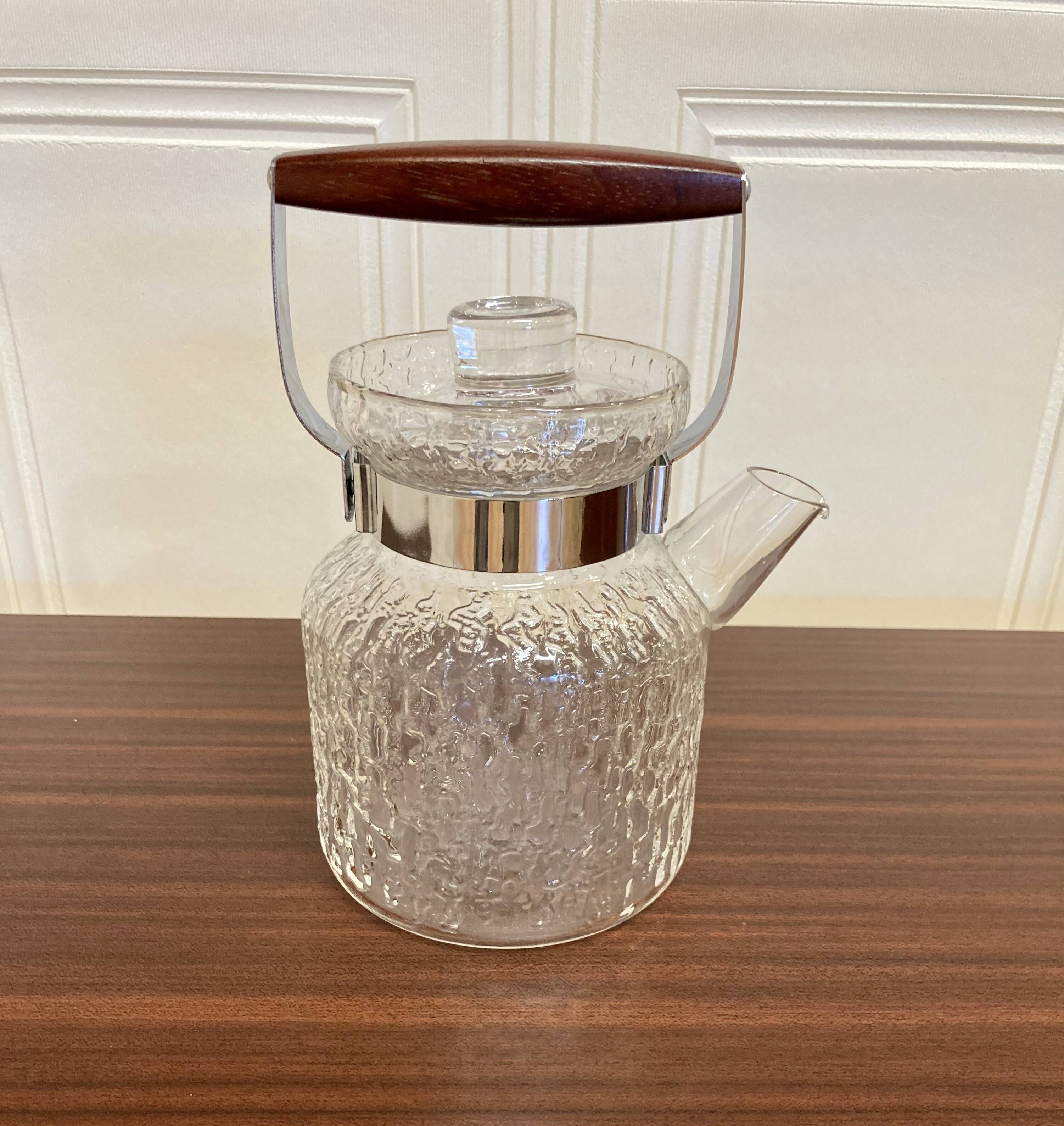 Scandinavian glass teapot design 1950.