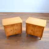 Pair of vintage bedside tables 1960s