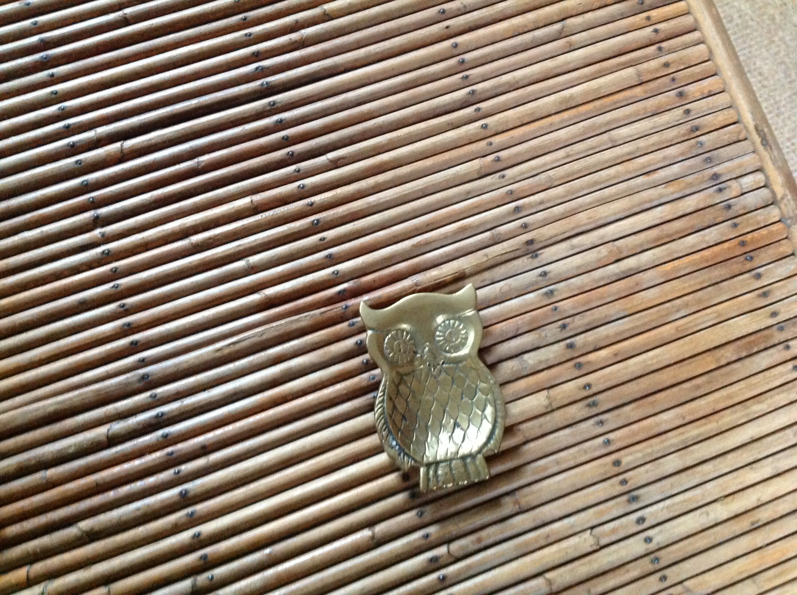 "Owl" trinket bowl in brass