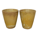 Set of two stoneware cups