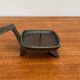 Brutalist Japanese bronze candlestick from the mid-century for Beva, 1960s.