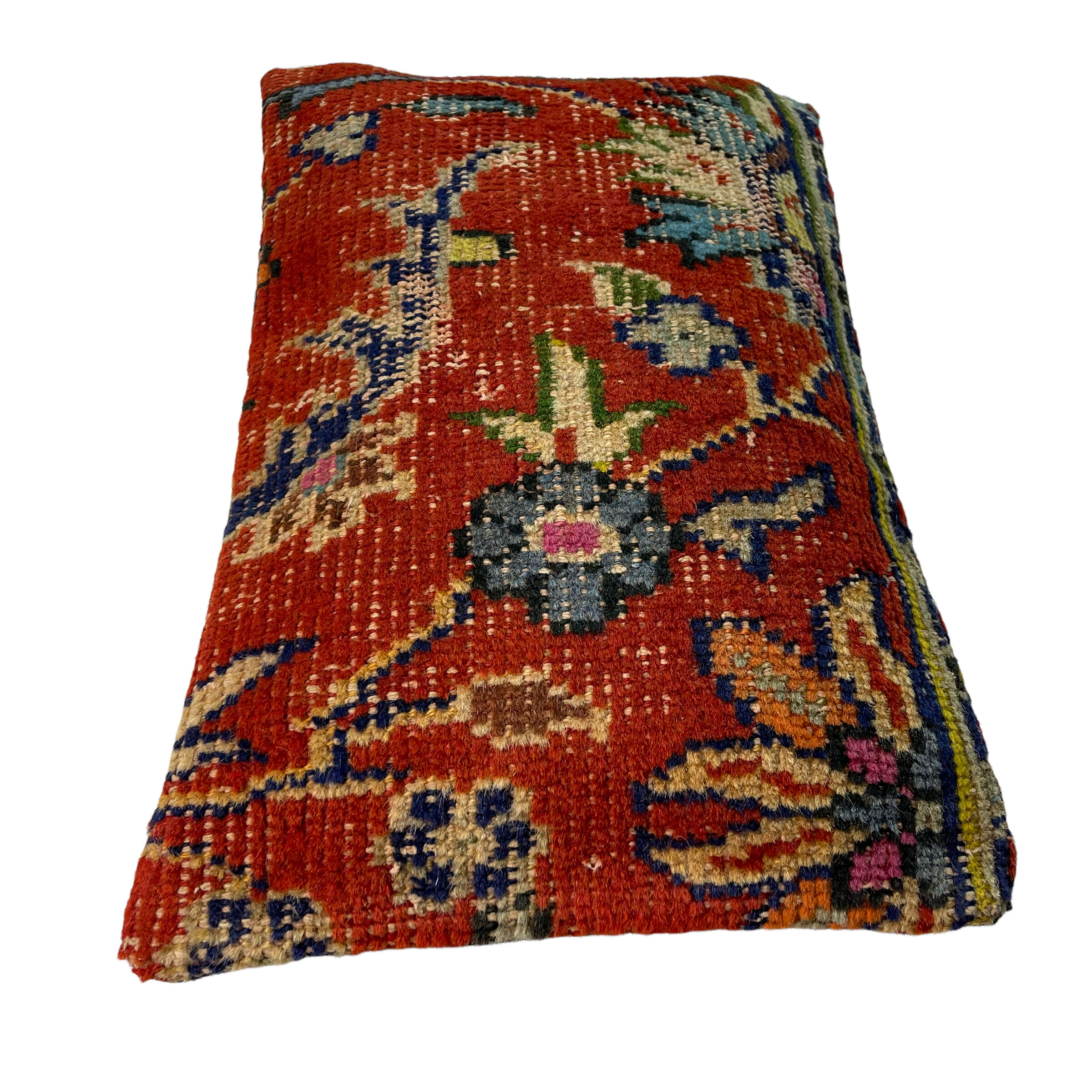 Vintage turkish rug cushion cover, 30 x 50 cm