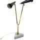 Mid-century double light table lamp, Italy 1960s