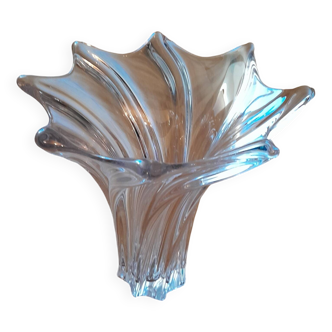 Grand vase en cristal de Vannes- forme tulipier