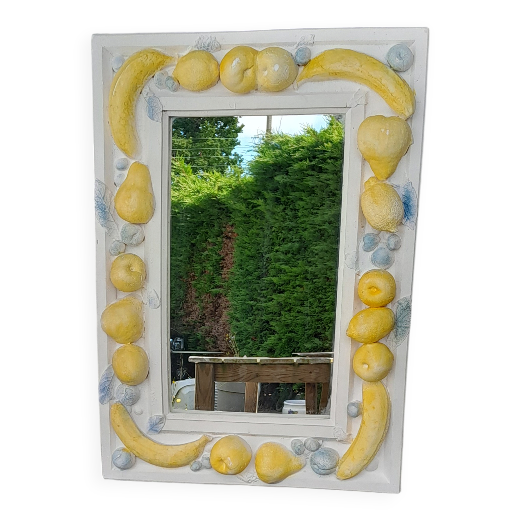 plaster mirror fruit frame