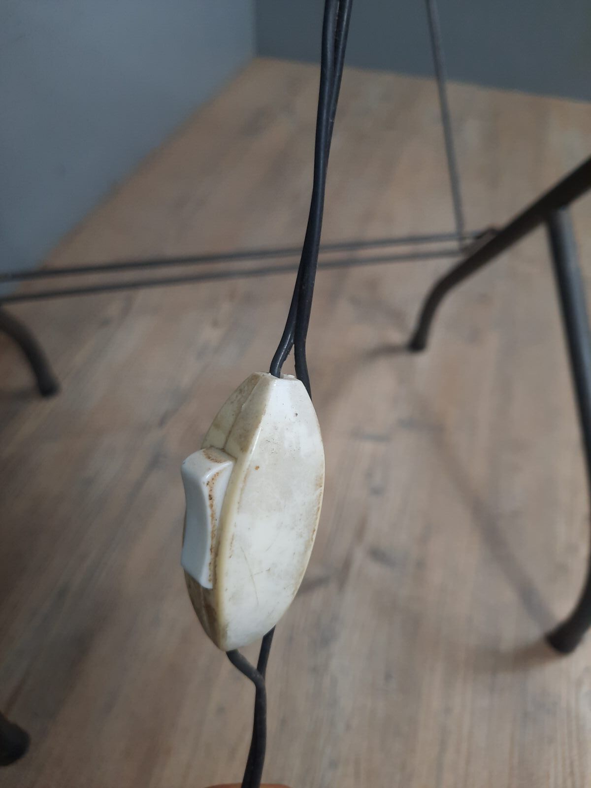 Vintage magazine door floor lamp