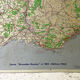 Map of France Michelin in sheet metal 1962
