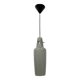 Mid-century grey glass pendant hanging lamp , 1960s Scandinavian