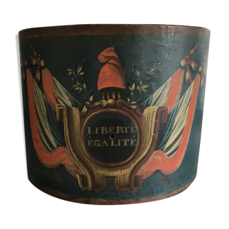 Revolutionary painted wooden drum