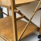 Vintage Foldable Pine Wood Serving Cart