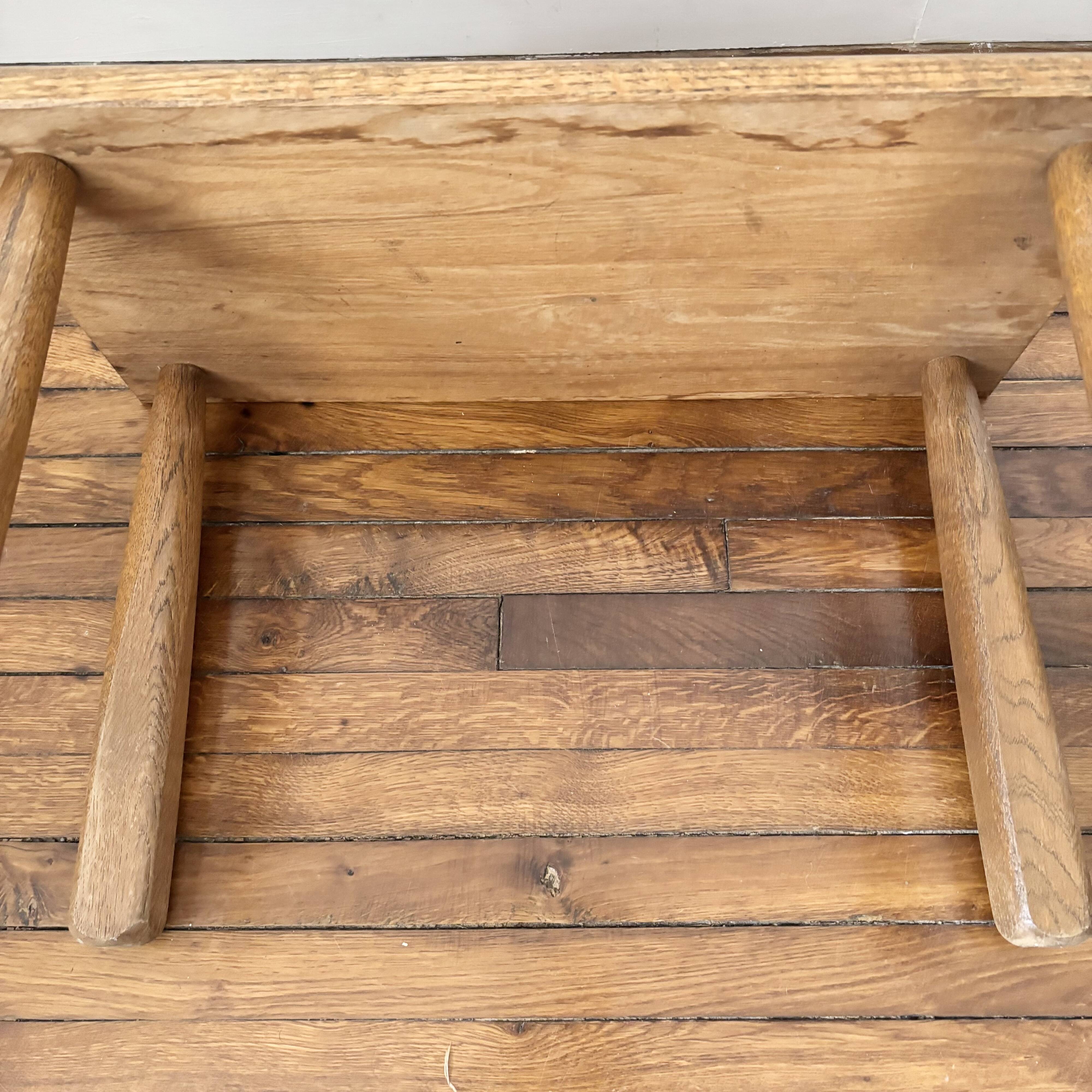 Vintage Minimalist Brutalist Stool