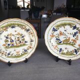 Assiettes reproduction Vieux Moustiers 18e siècle Primula