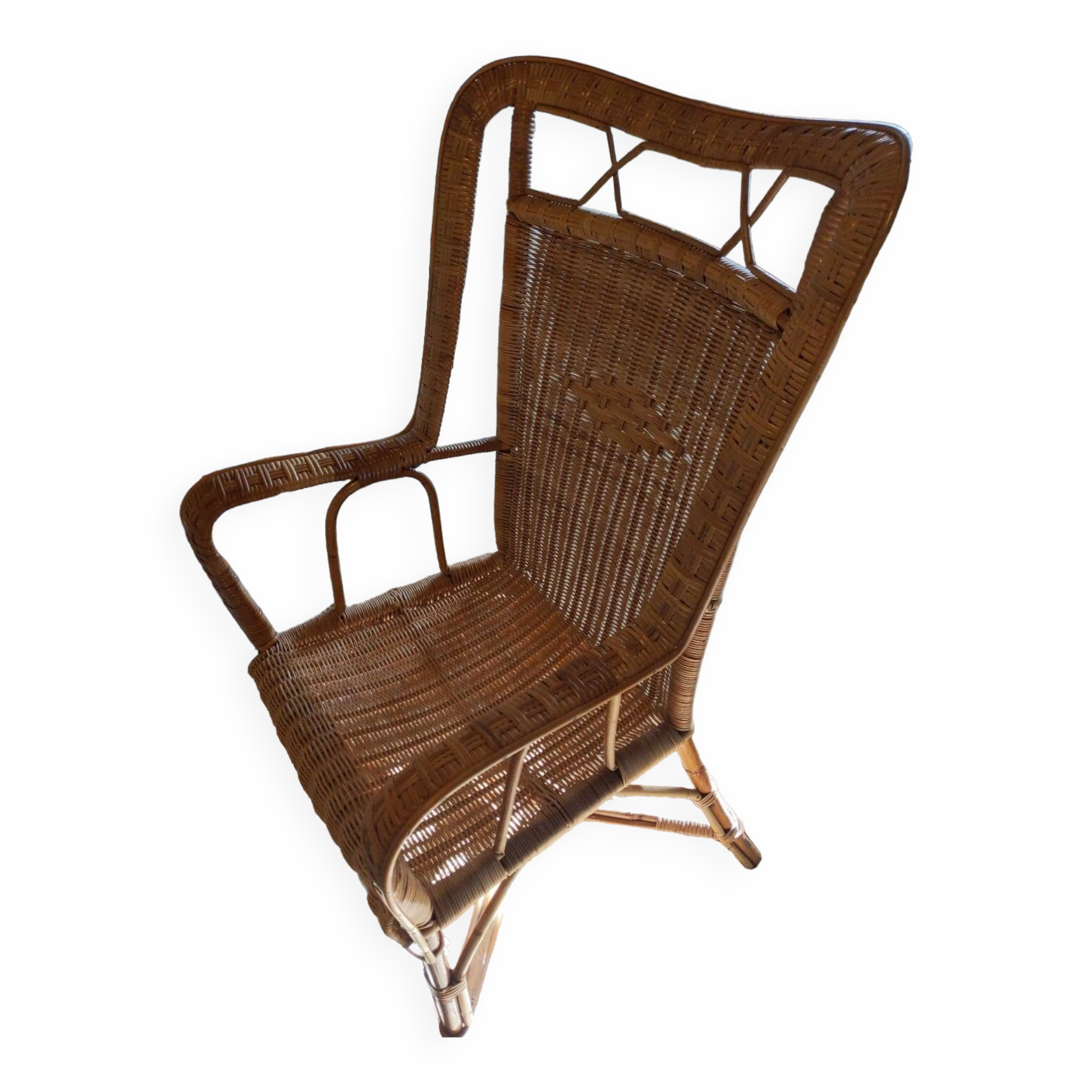 Wicker armchair