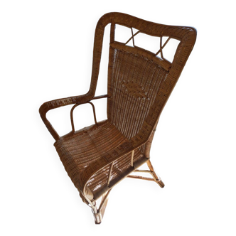 Wicker armchair