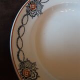 Set of 4 Lamandinoise St Amand soup plates