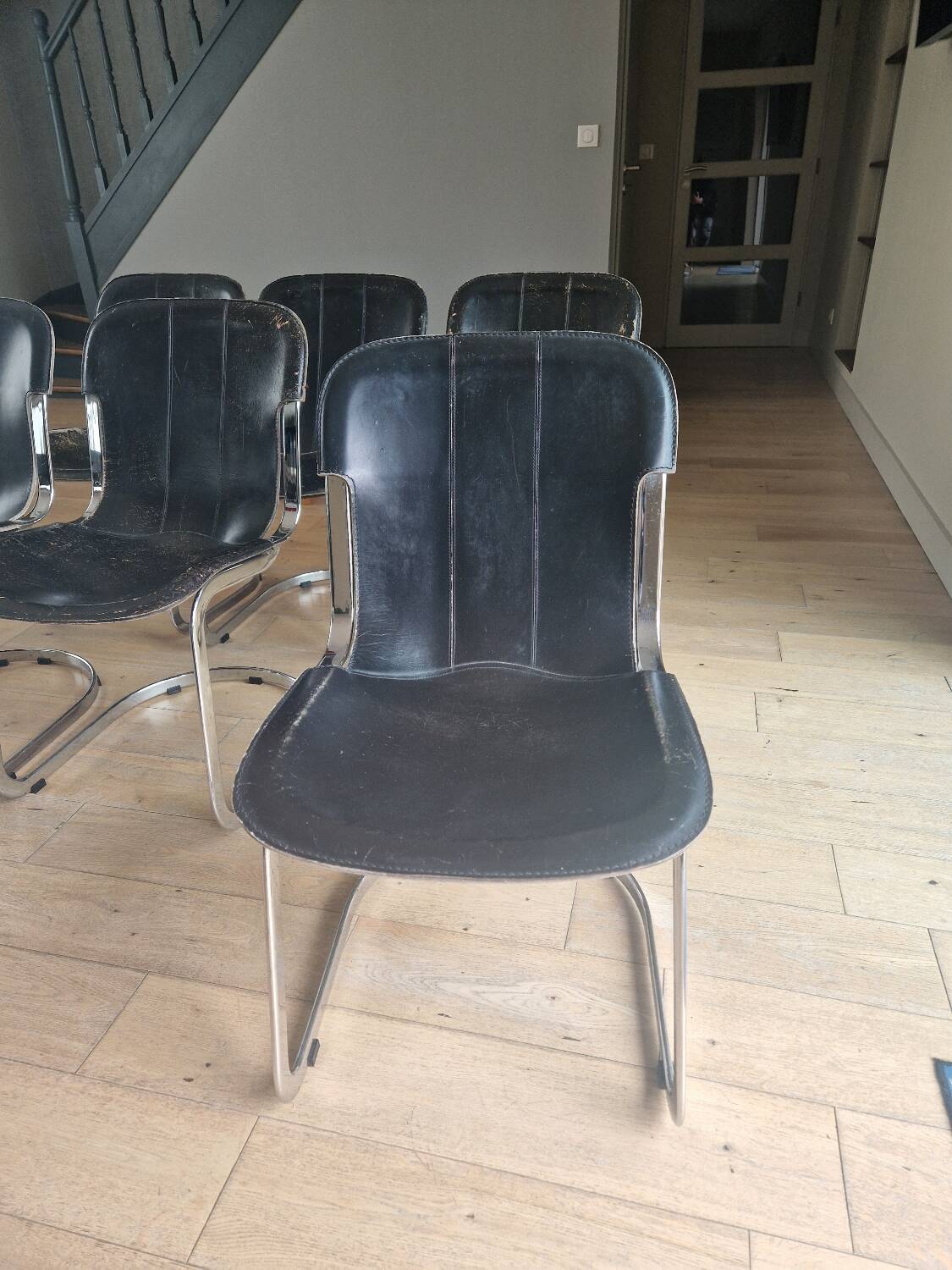 Set of six Cidue chairs
