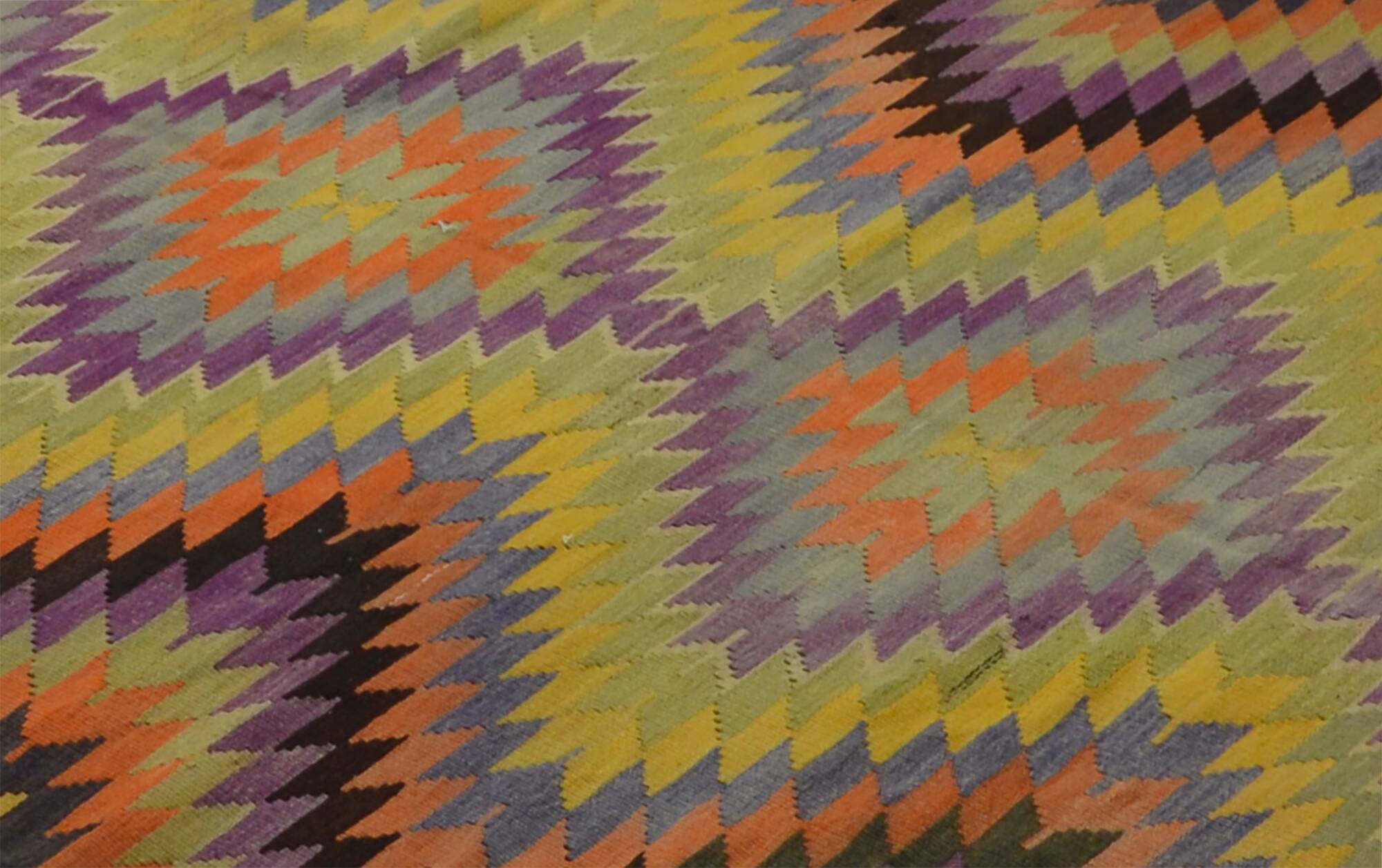 Vintage Turkish Kilim Coloured 163x298 cm Handwoven Bohemian Spirit