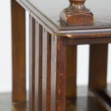 Large Antique English Oak Library Book Carousel