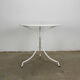 Table de jardin ronde brocante en acier