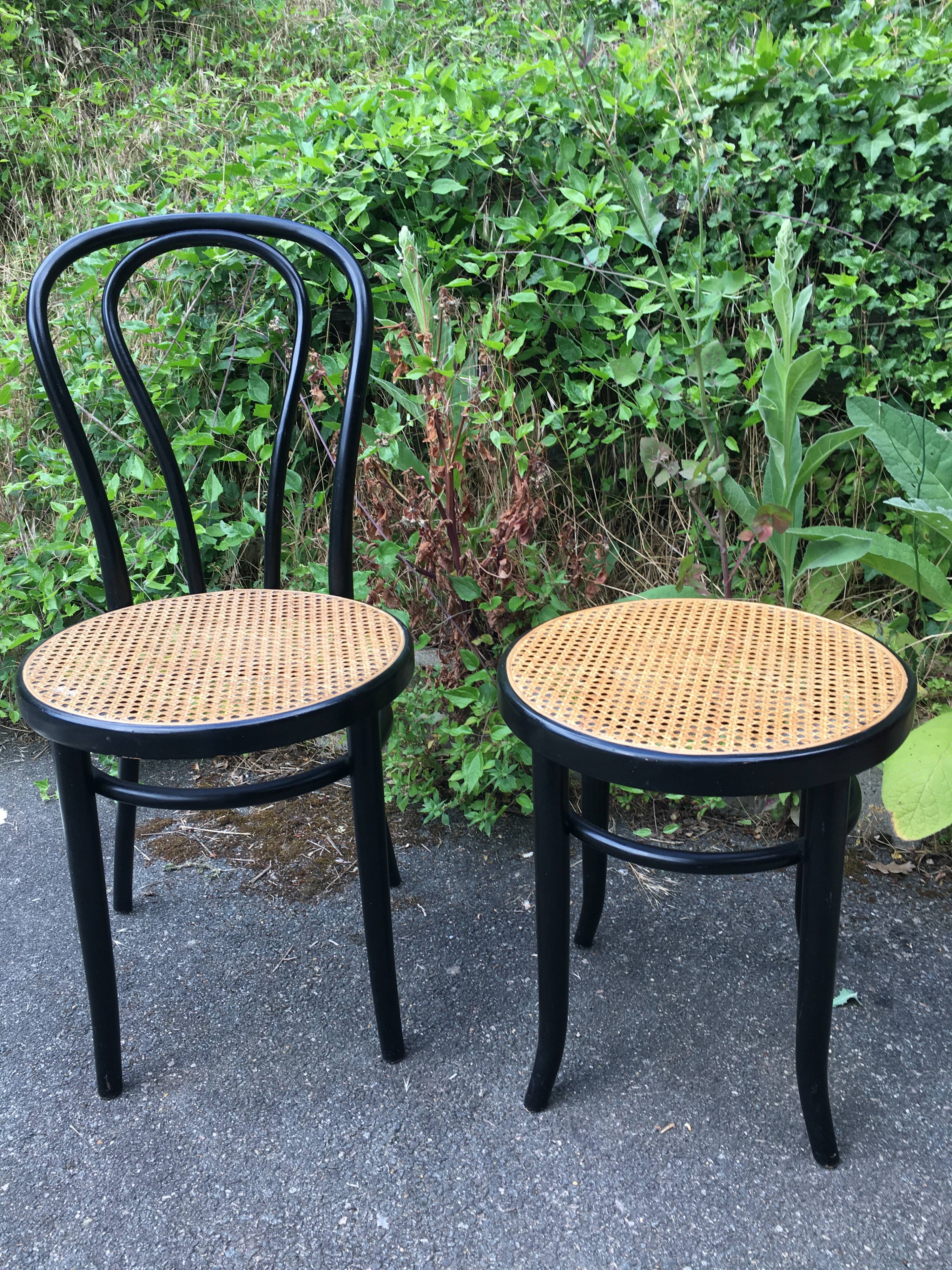 Chairs and stools bistro cannage natural and zpm randomsko