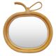 Rattan apple mirror
