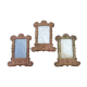 Set of 3 old tin frames stamped late nineteenth century