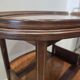 Folding tea table in marquetry wood - removable top