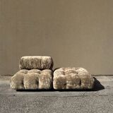 Canapé camaléonda en velours ras par Bellini pour B&B italia, design 1970