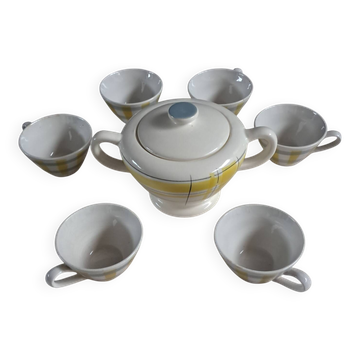 Cups and sugar bowl