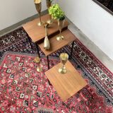 Modernist teak nesting tables from the 50s