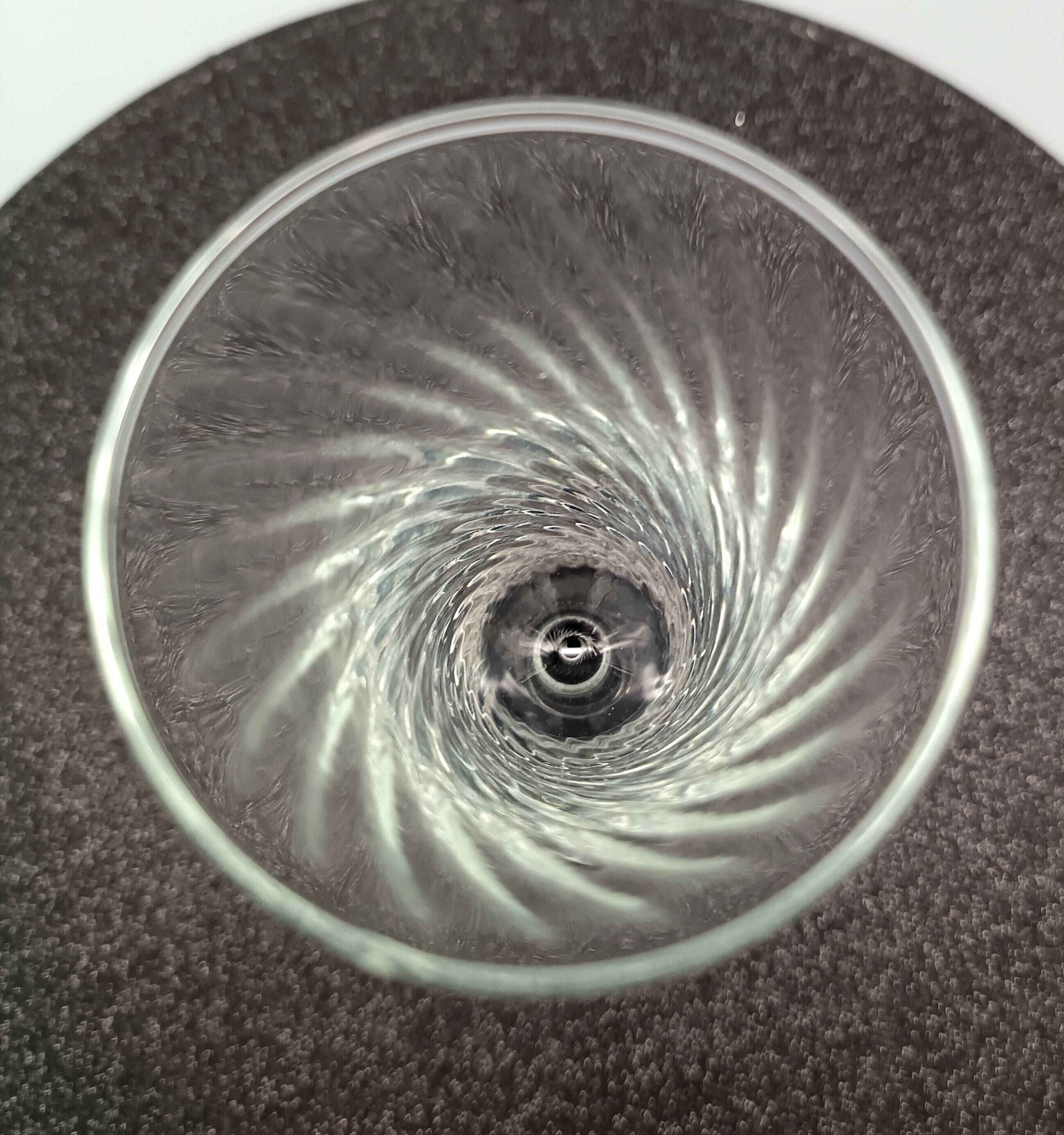 7 vintage black foot flutes onyx model from luminarc france