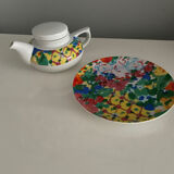 Teapot and its plate