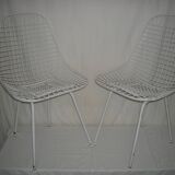 Pair of Eames Wire DKX chairs from the 50s - 60s