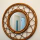 Miroir rotin, 70 cm