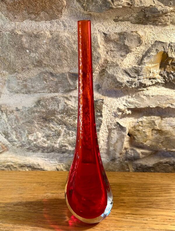 Vase larme Sommerso Murano