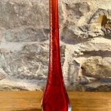 Sommerso Murano Teardrop Vase