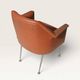 Pair of vintage Deauville brown armchairs - 1950s - 1960s