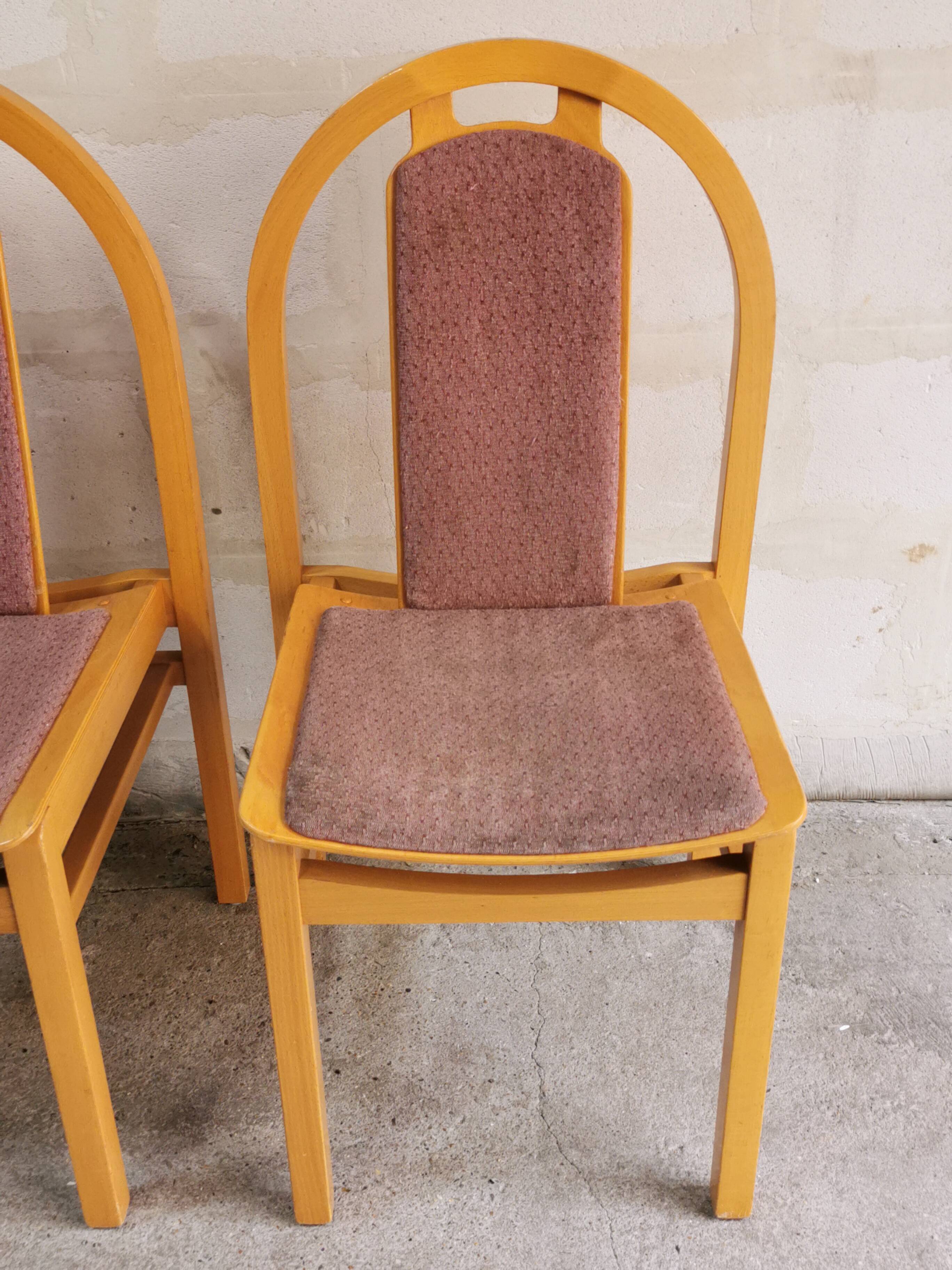 Pair of vintage Baumann Argos chairs Henri JULIEN