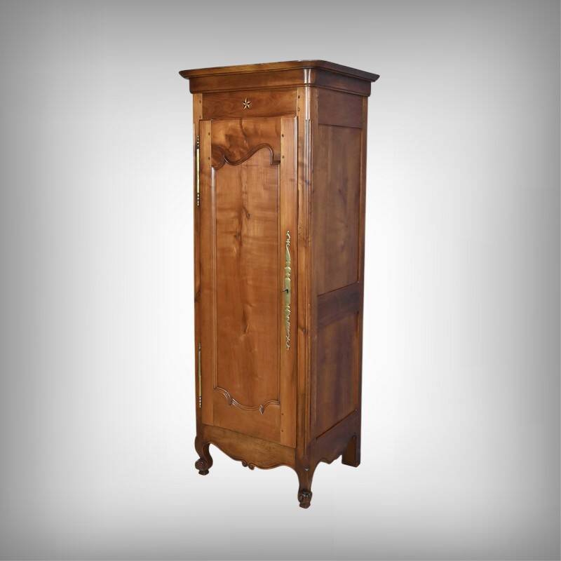 Standing man in cherry wood, Louis XV style – late 19th century