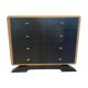 Chest of drawers restyled in black