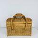 Vintage rattan basket, 1960s