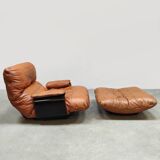 Vintage design Marsala lounge chair fauteuil ottoman M.Ducaroy Ligne Roset