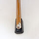 Brown leather swivel footrest with metal base - De Sede, Switzerland.