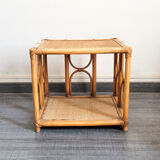 Vintage rattan coffee table