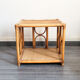 Table basse rotin vintage