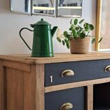 Vintage high sideboard in solid oak