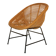 Mid century bamboo and iron pod chair, 1960s