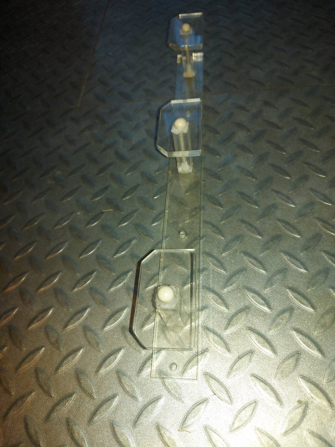 Vintage wall-mounted plexi coat rack